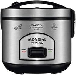 Imagem da oferta Panela Elétrica de Arroz, Mondial, Preto/Inox, 500W, 110V - PE-43-6X