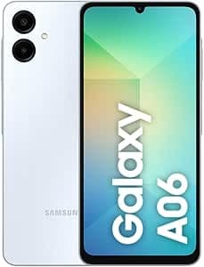 Imagem da oferta Smartphone Samsung Galaxy A06 128GB, 4GB RAM, Processador Octa-Core, Bateria de 5000mAh, Tela Infinita de 6.7", Câmera Traseira Dupla, Dual Chip - Branco