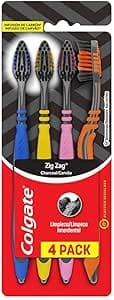 Imagem da oferta Escova Dental Colgate ZigZag Carvão 4 unid