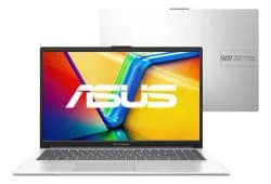 Imagem da oferta Notebook ASUS Vivobook Go 15, Intel Core i3 N305, 8GB, 512GB SSD, W11 Home, Tela 15.6" FHD, Cool Silver - E1504GA-NJ435W