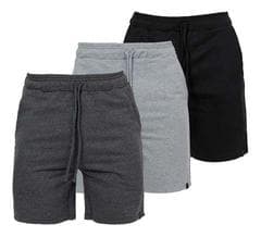Imagem da oferta Kit C/ 3 Bermudas De Moletom Masculina Academia / Casual