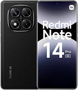 Imagem da oferta Smartphone Xiaomi Redmi Note 14 Pro 5G Midnight Black (Preto) 8GB RAM 256GB ROM NFC