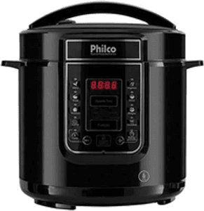 Imagem da oferta Panela de pressão, Digital inox Ppp01p, 6L, Preto, 110v, Philco