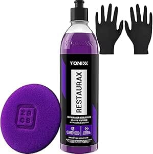Imagem da oferta Restaurax Revitalizador Renovador de Painel Plasticos Borrachas Aplicador Luva Vonixx