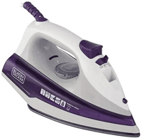 Imagem da oferta Ferro De Passar Roupa A Vapor E A Seco - Black + Decker Fx1000 Branco E Roxo