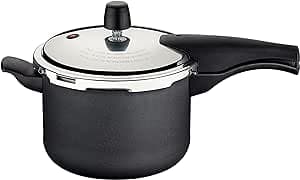 Imagem da oferta Panela De Pressão Tramontina Vancouver Effect Em Alumínio Com Revestimento Interno E Externo Em Antiaderente Starflon Max Preto 20 Cm 4,5 L