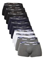 Imagem da oferta Kit 10 Cuecas Boxer Cotton Mash Masculino Adulto