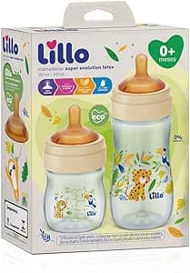 Imagem da oferta Lillo Kit De Mamadeiras Super Evolution Com Bico Látex 150Ml E 300Ml -