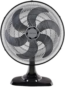 Imagem da oferta Ventisol Ventilador de Mesa Oscilante, Turbo 6 Pás Premium, Preto, 50cm, 127V