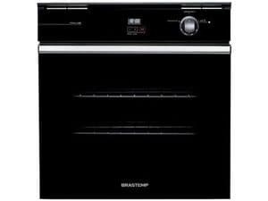 Imagem da oferta Forno a Gás de Embutir Brastemp Grill com Timer - Touch 78L Preto BOA84AE