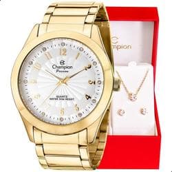 Imagem da oferta Relógio Champion Feminino Dourado Prova D´água Original