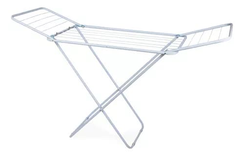 Imagem da oferta Varal De Chão Com Abas Slim Em Aço Reforçado Branco - Mor