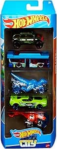 Imagem da oferta Pacote 5 Carros Sortidos, Hot Wheels, Mattel, Multicor - não é possível escolher as cores