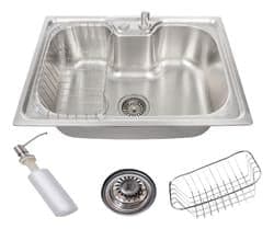 Imagem da oferta Cuba Stillus Home Gourmet Cozinha Aço Inox Com Acessórios 50x40cm Cor Prateado