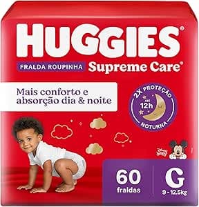 Imagem da oferta Huggies Fralda Roupinha Supreme Care G 60 Un