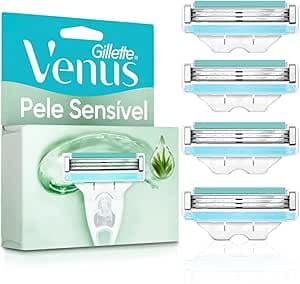 Imagem da oferta Gillette Venus Pele Sensível Carga para Aparelho de Depilar com Aloe Vera, 4 uds