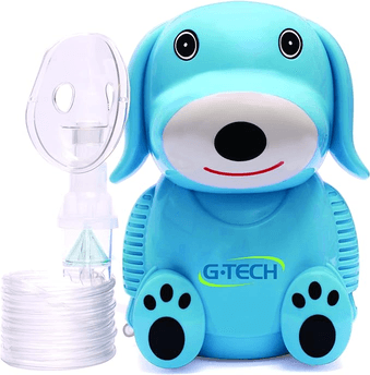 Imagem da oferta G-tech Inalador Nebulizador Nebdog Azul Bivolt