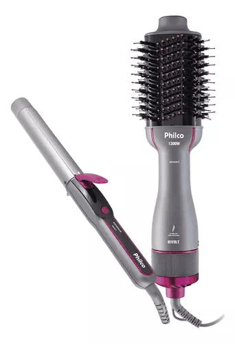 Imagem da oferta Kit Philco Pkt3000 Advance Íons Tourmaline Cor Cinza Bivolt