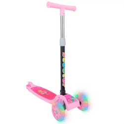 Imagem da oferta Patinete Infantil 3 Rodas Com Luzes Led Dobrável E Ajustável Menino Menina - Atentu