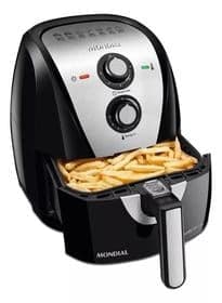 Imagem da oferta Fritadeira Mondial Sem Óleo Air Fryer Af-55i 5,5l Preto e Inox 127V