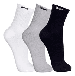 Imagem da oferta 12 Pares Meias Masculina Cano Alto Grossa Algodão Oferta