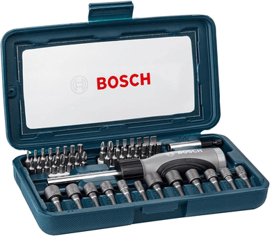 Imagem da oferta Bosch Kit De Pontas E Soquetes Para Parafusar Com 46 Peças