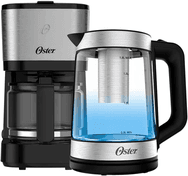 Imagem da oferta Kit Chaleira Elétrica Oster Tea E Cafeteira Inox Compacta - 220v
