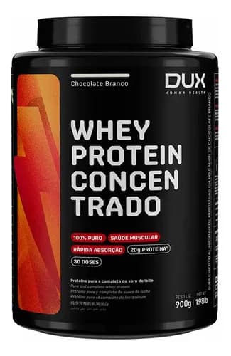 Imagem da oferta Whey Protein Concentrado Sabor Cookies Pote 900g - Dux Human Health