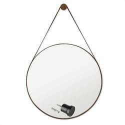 Imagem da oferta Espelho Redondo Decorativo Adnet Escandinavo 60cm + Suporte