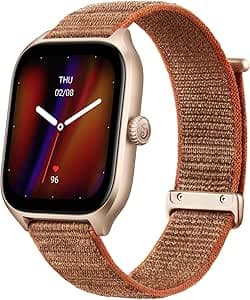 Imagem da oferta Amazfit GTS 4 A2168 Tela AMOLED HD de 1,75 '' ultra grande de alta precisão e 5 GNSS Fácil gerenciamento de saúde 24 horas por dia, 7 dias por semana Slim 9,9 mm e leve 27 g Design_pink (Brown)