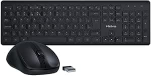 Imagem da oferta Combo Teclado e Mouse CSI50 Sem Fio Preto Intelbras