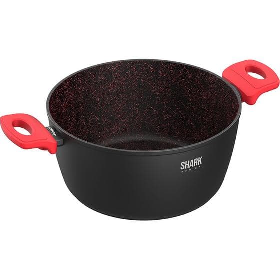 Imagem da oferta Panela Polishop iChef Home Family Size Shark Series Vermelha 24cm