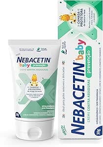 Imagem da oferta Creme Contra Assaduras Nebacetin Baby Prevenção - Pele Macia Hidratada e Saudável, Para Peles Sensíveis e Delicadas, Creme de Assadura Bebê - 30g