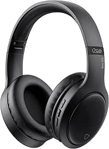 Imagem da oferta I2GO, Headphone Bass 500, Bluetooth, Microfone Integrado, Controle Multimídia, Até 30h de bateria, Entrada cabo auxiliar P2 (incluso), Dobrável, Preto, i2GO PRO