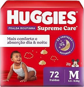 Imagem da oferta Huggies Fralda Roupinha Supreme Care M 72 Un