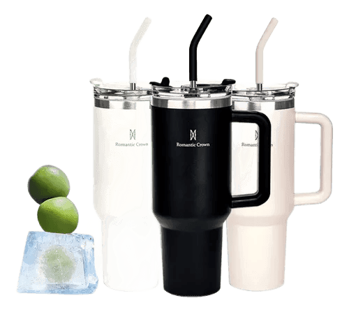 Imagem da oferta Copo Térmico Gigante 1,2l Inox Com Tampa E Inox Canudo