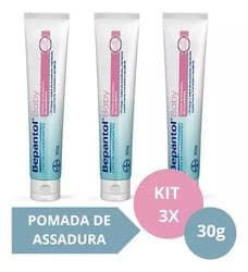 Imagem da oferta Kit com 3 Cremes Pomada de Assadura Proteção Delicada 30gr Cada Bepantol