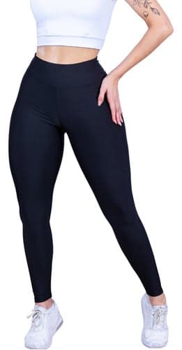Imagem da oferta Calça Legging Feminina Preta Grossa Dia A Dia Valor De Ataca