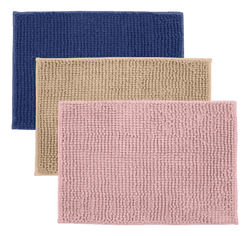 Imagem da oferta Kit 3 Tapetes De Banheiro Microfibra Bolinha Macio Seca Pés