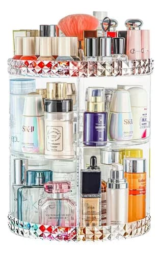Imagem da oferta Organizador Maquiagem Acrílico Giratório  Suporte Cosmético