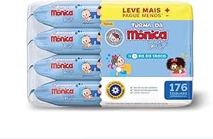 Imagem da oferta Kit Toalha Umedecida Hora Da Troca Turma Da Mônica 176 unidades