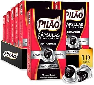 Imagem da oferta Pack Pilão Extraforte Espresso 12-10 Pacotes De 10 Cápsulas