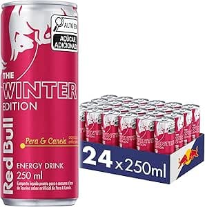 Imagem da oferta Pack de 24 Latas Red Bull Energético, Winter Edition, Pera e Canela, 250ml