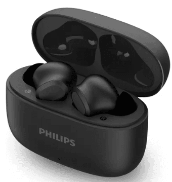 Imagem da oferta Fone De Ouvido Sem Fio Tws Philips TAT1109BK/00 Na Cor Preto, Com Bluetooth, Microfone, Tecnologia Ipx4