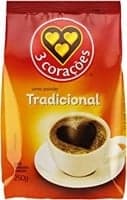 Imagem da oferta 3 Corações Café Torrado E Moído Tradicional Pacote 250g