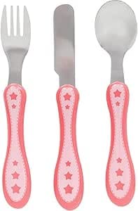 Imagem da oferta BUBA Kit Talher 3 Pecas Estrelinha - Rosa, Rosa, Tamanho único