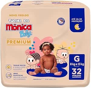 Imagem da oferta Turma da Mônica Baby Premium Econômica G 32Unidades