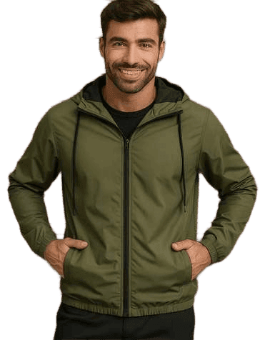 Imagem da oferta Jaqueta Corta Vento Impermeável Leve Masculino Forrado Liso