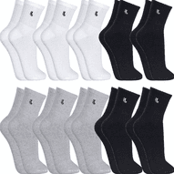 Imagem da oferta Kit 10 Pares Meia Lupo Cano Médio Masculina Atacado Original