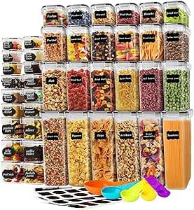 Imagem da oferta ANTUVI 42 Peças Potes Recipientes Herméticos de Alimentos, Organização, Livre de BPA
